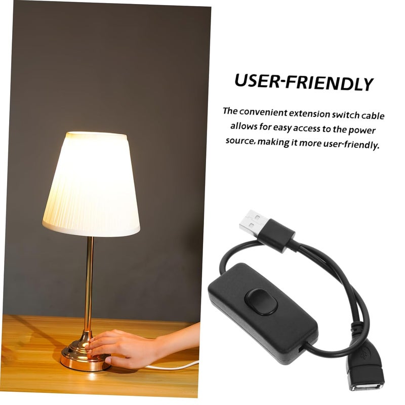 POPETPOP USB Switch Extension Cord 4Pcs with Off Function for Desk Lamps Appliances - Image 2